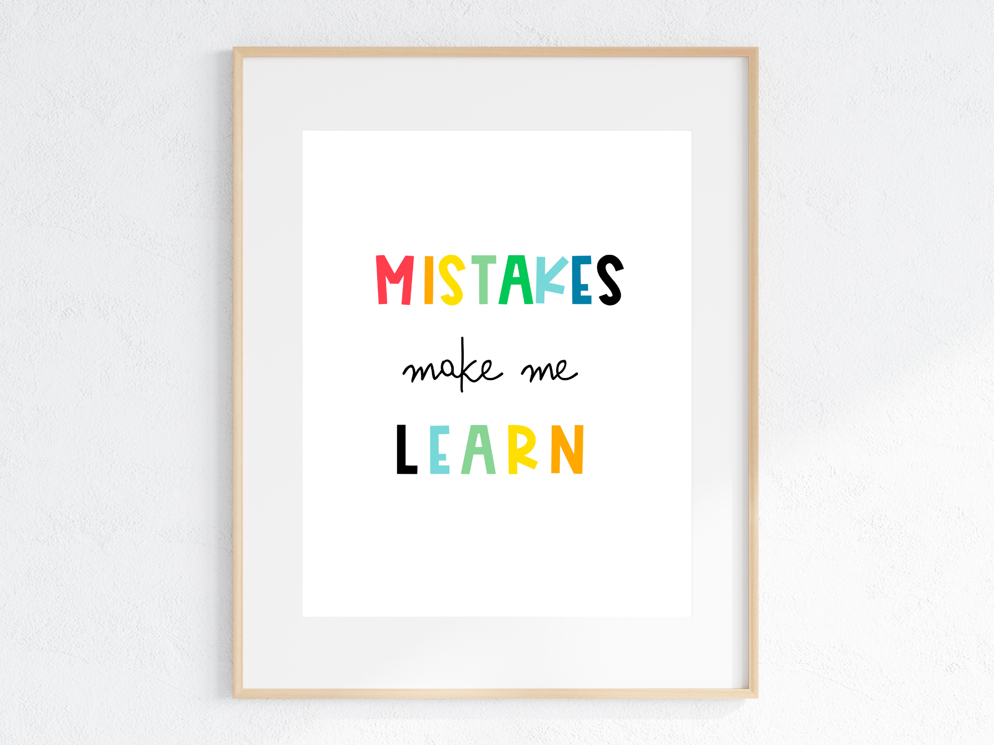 Mistakes Make Me Learn