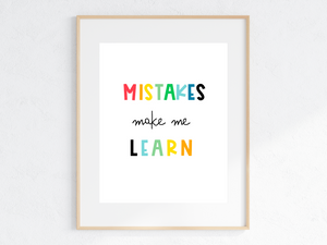 Mistakes Make Me Learn