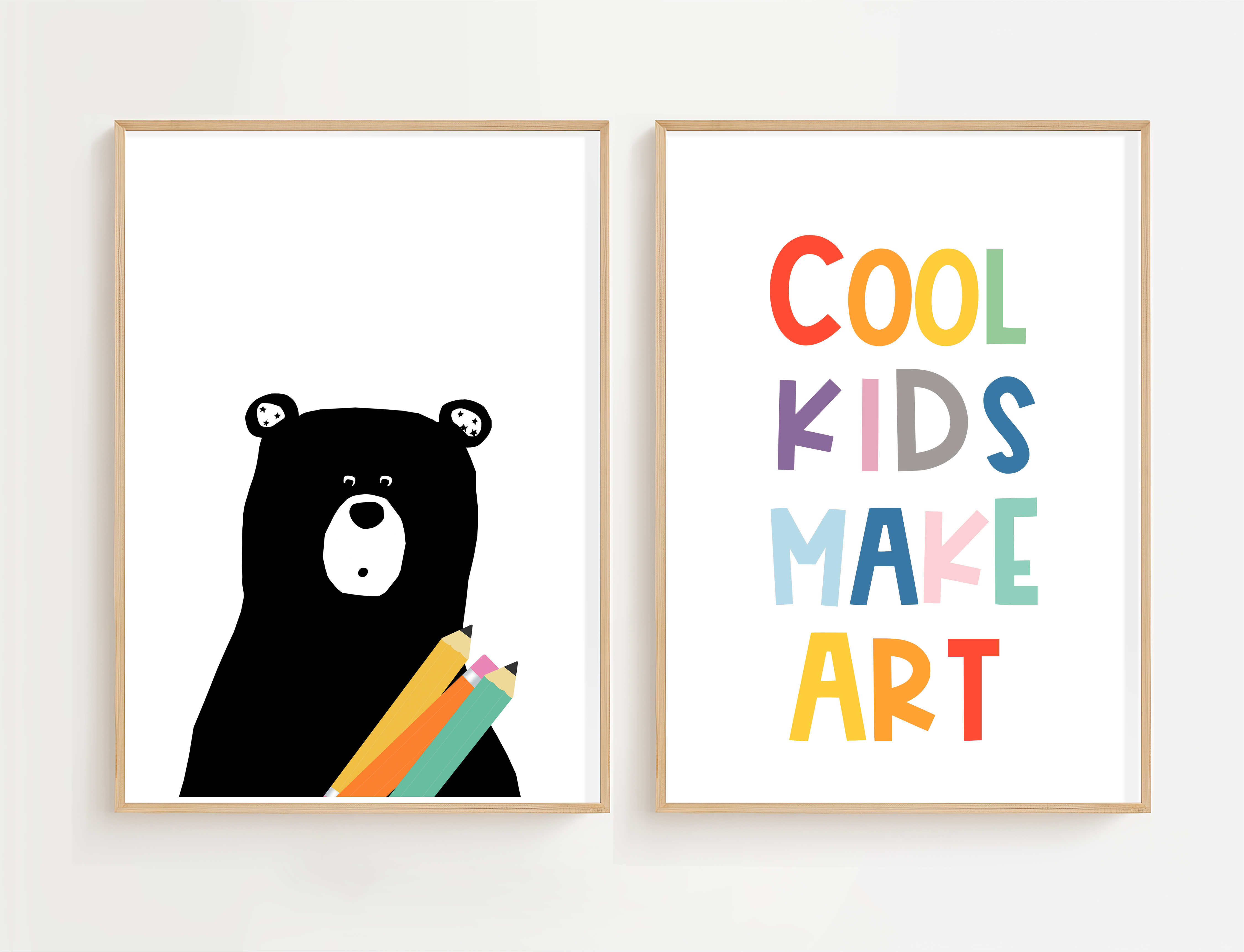 Cool Kids Make Art, Set of 2 Prints