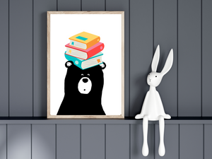 Just one more page! Prints for Little Book worms -Set of 2