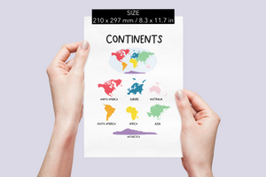 Continents Print